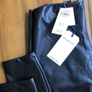 Abercrombie & Fitch Small Leather Leggings